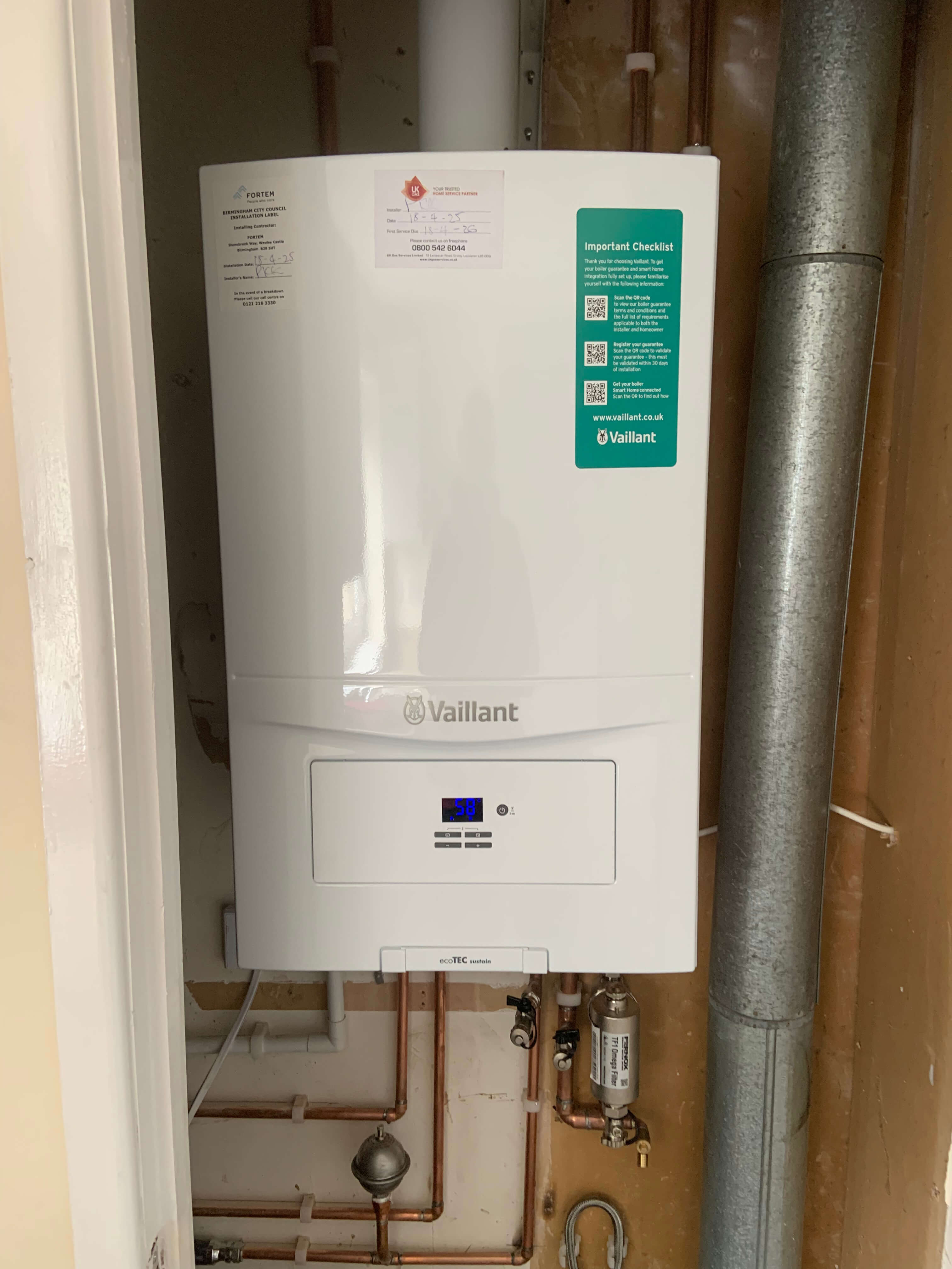Modern heating system installation Birmingham