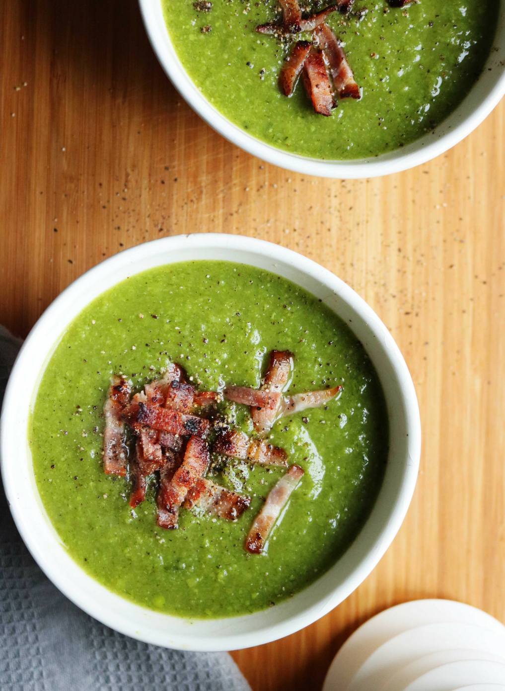 Garden Pea & Leek Soup