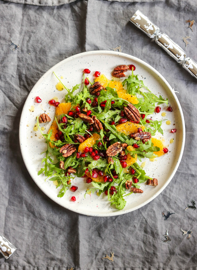 Rocket, Orange & Pomegranate Salad