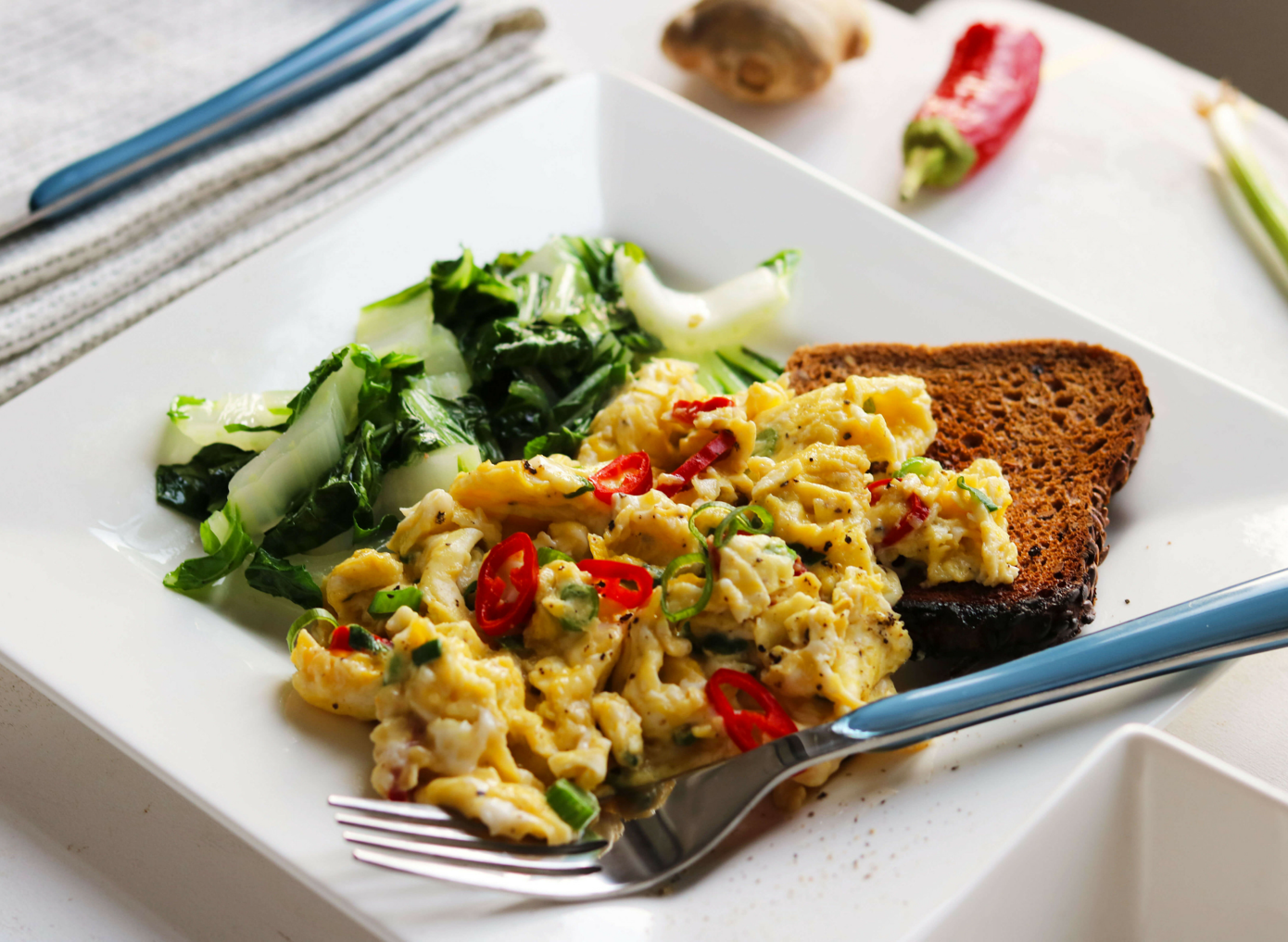 Scrambled Eggs Asian Style